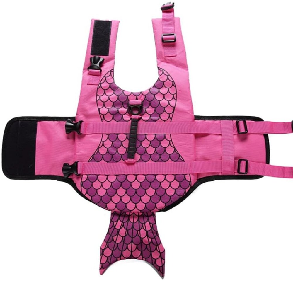 Pink nMermaid Dog Life Jacket